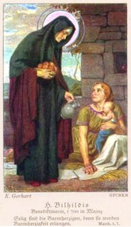 Santa Bilhildis, virgen y fundadora